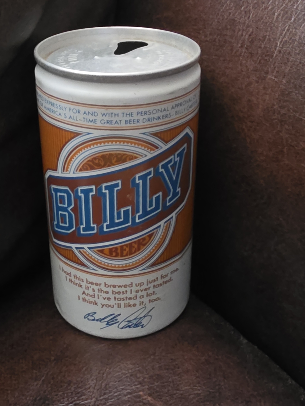 Billy Beer Collector Can